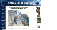 Desktop Screenshot of a-course-in-shamanism.com